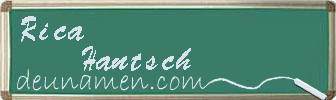 Rica Hantsch Visitenkarte
